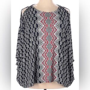 Alfani XXL Blouse w/Cold Shoulders